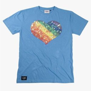 QUEER EYE Unisex Cyan Sequence Tee in the Size 2XL in Blue Color